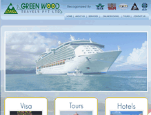 Tablet Screenshot of greenwoodtravels.org